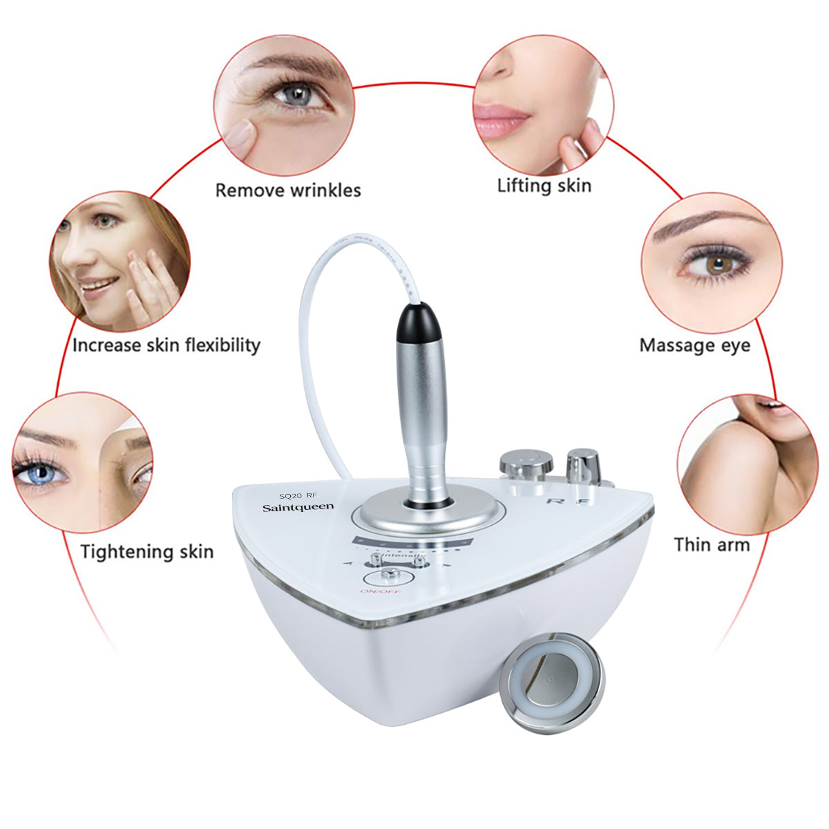 SQ20 RF Face & Body Device with 3 Interchangeable Probes