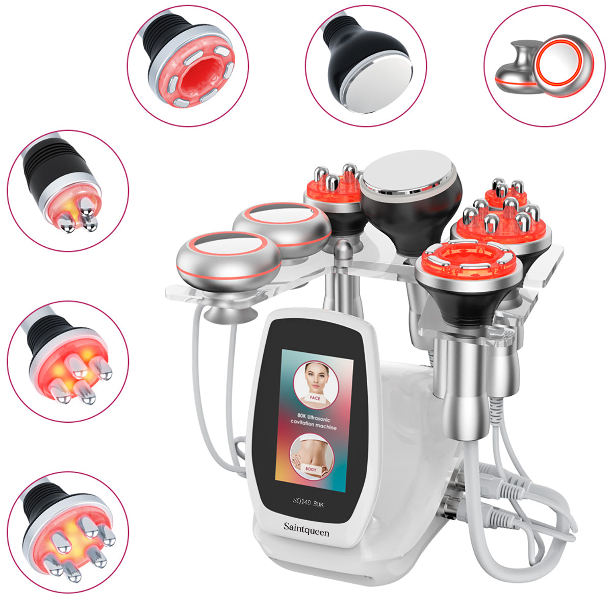 SQ149 Pro 6-in-1 80K Ultrasonic Cavitation & RF + EMS Machine Main image