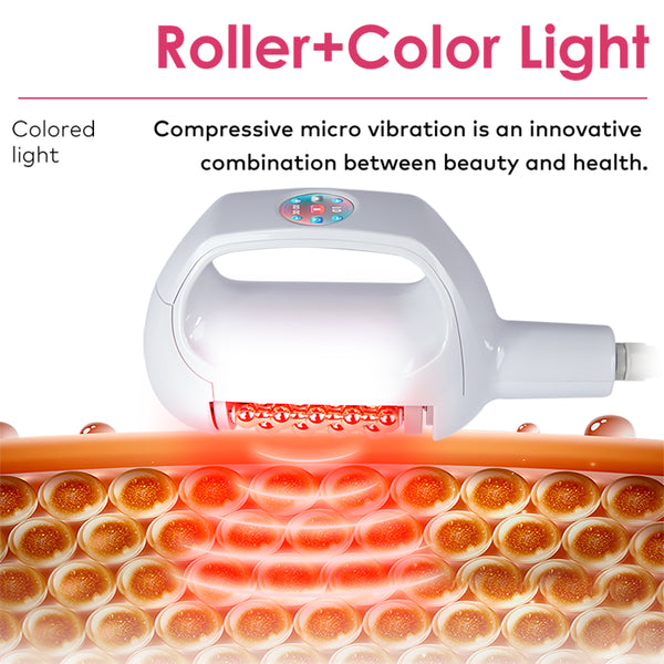 SQ160B Inner Ball Roller Machine, 360° Rotation Compression Micro-Vibration Body & Face Contouring Device, Dual Handle Lymphatic Drainage Skin Smoothing Skin Tightening