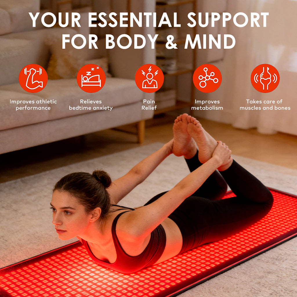 SQ190 1,344-LED Red, Green, Blue & Near-Infrared Light Therapy Mat
