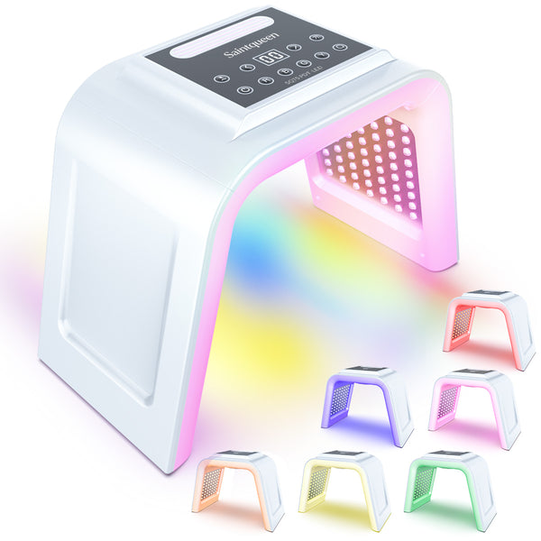 SQ75 170 Beads PDT Photon Therapy Machine,7-Color LED Light Skin Care Spectrometer Built-in Ultrasonic Nano Steam Mist for Face & Whole Body