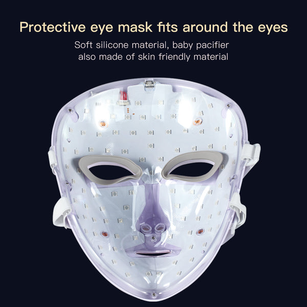 SQ50 153-LED 7-Color Face & Neck Light Therapy Mask