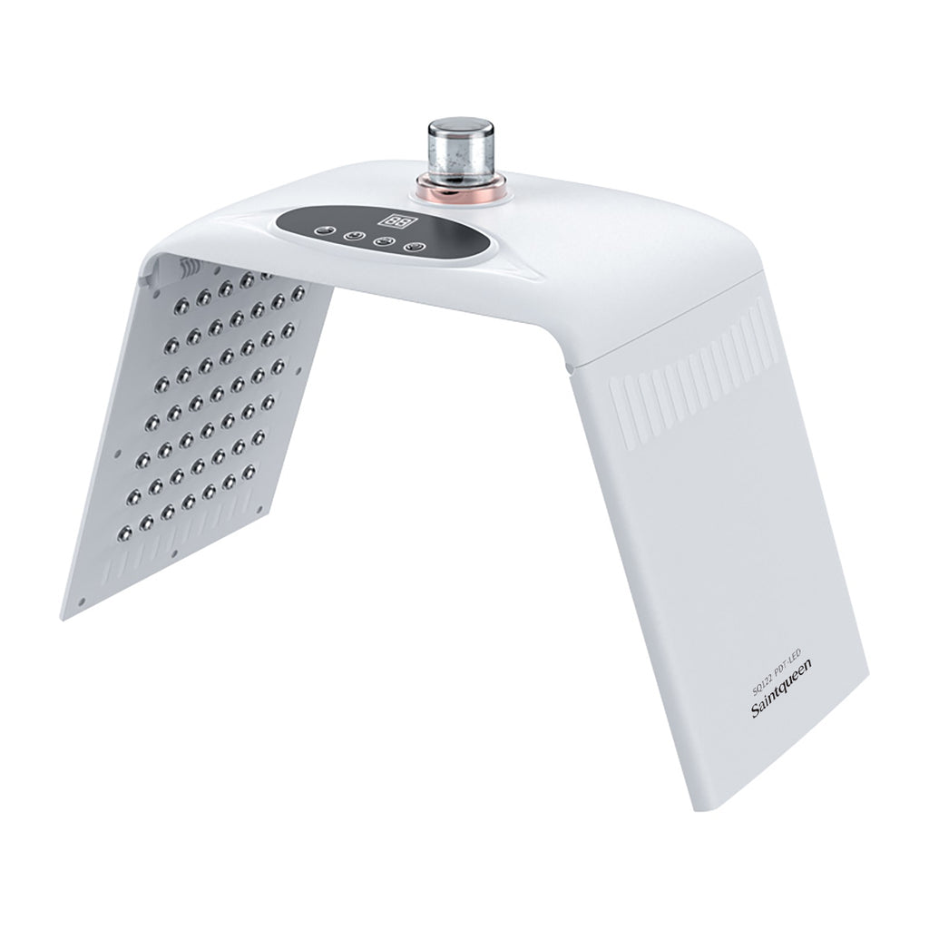 SQ122 LED Hydration Spectrometer 135 Beads 8-Color Light Therapy Machine With Nano Mist Spray, Foldable PDT Photon Facial Skin Rejuvenation