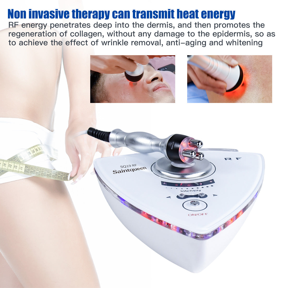 SQ19 RF Face & Body Device with 2 Probes & Red Light