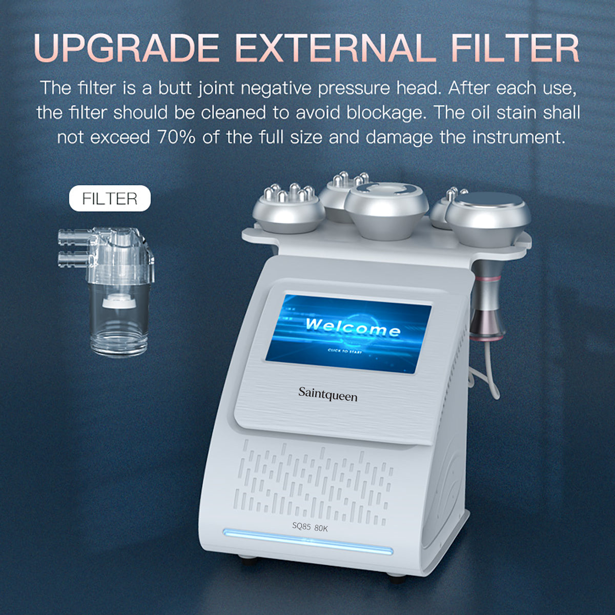SQ85A Pro 5-in-1 80K Ultrasonic Cavitation & RF Machine