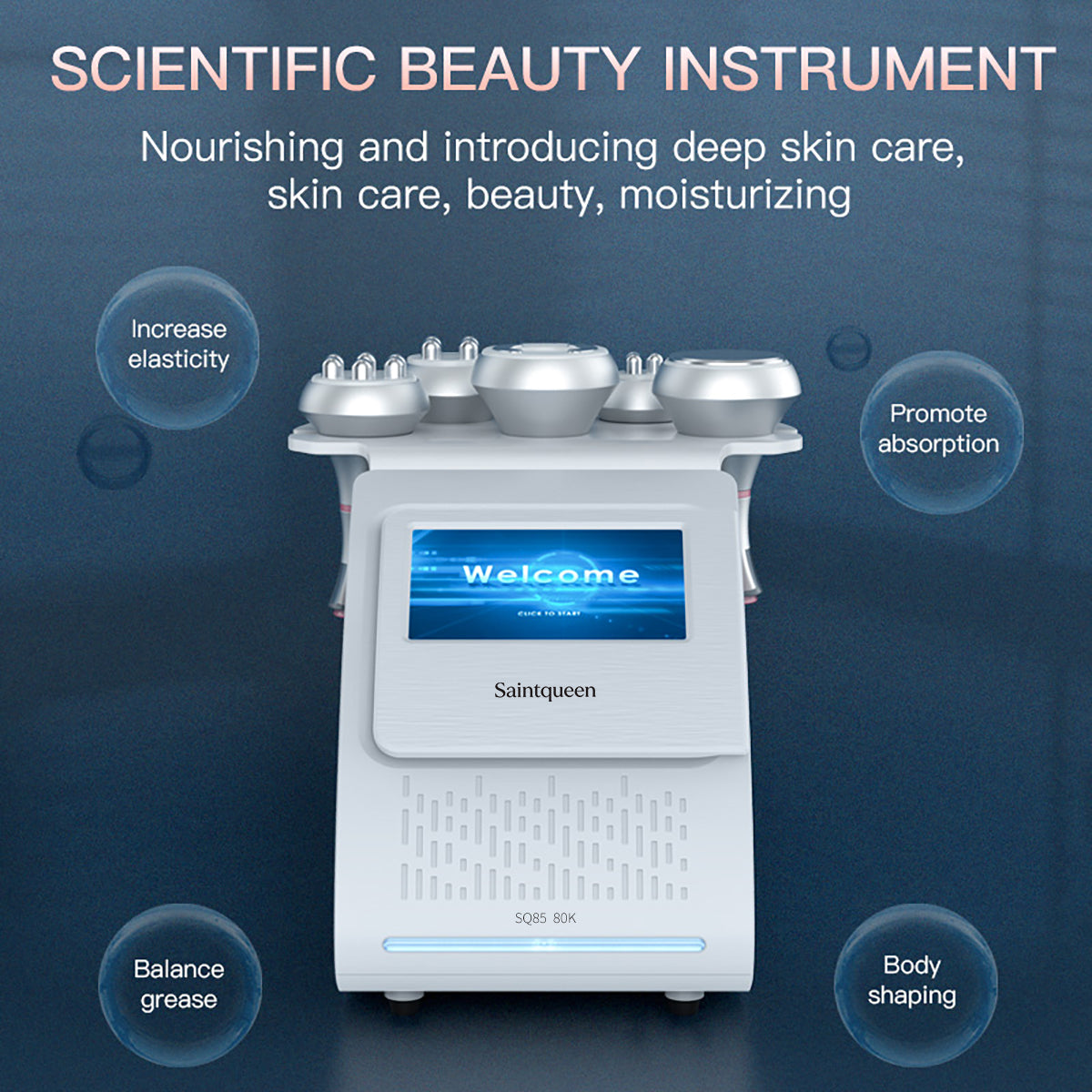 SQ85A Pro 5-in-1 80K Ultrasonic Cavitation & RF Machine