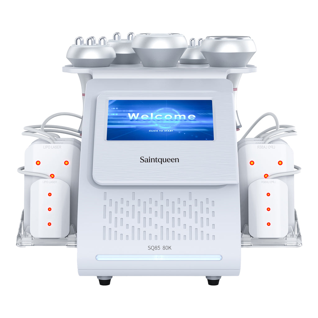 SQ85C Pro 6-in-1 80K Ultrasonic Cavitation & RF Machine with Laser Pads