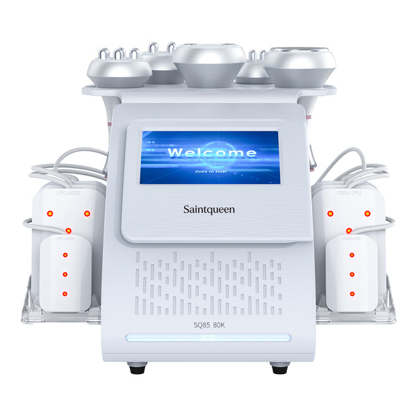 SQ85C Pro 6-in-1 80K Ultrasonic Cavitation & RF Machine with Laser Pads