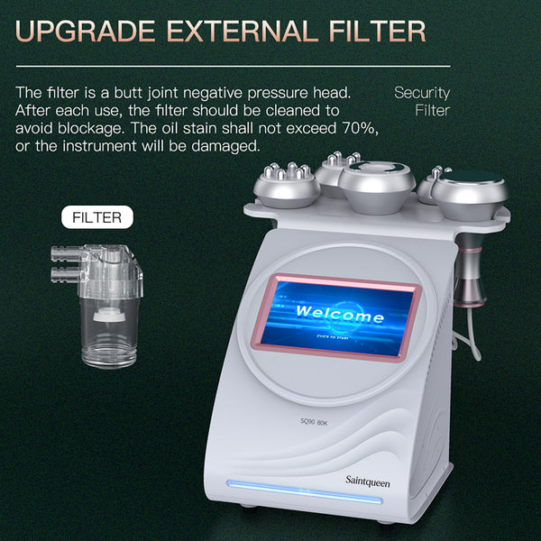 SQ90A Pro 5-in-1 80K Ultrasonic Cavitation & RF Machine