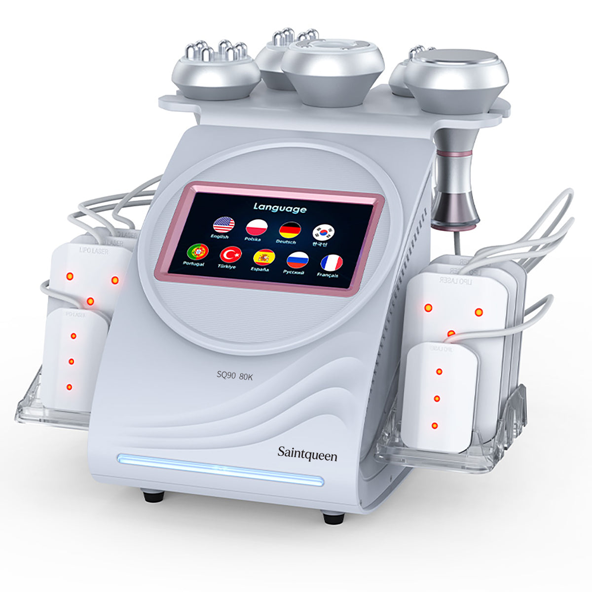 SQ90C Pro 6-in-1 80K Ultrasonic Cavitation & RF Machine with Laser Pads Main image