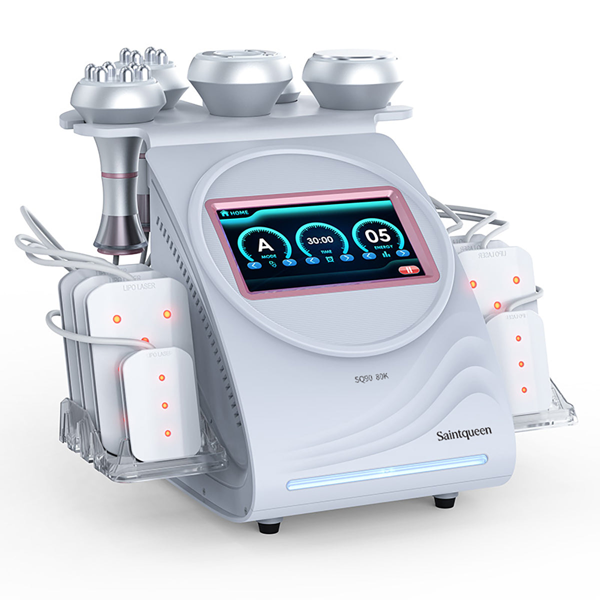 SQ90C Pro 6-in-1 80K Ultrasonic Cavitation & RF Machine with Laser Pads