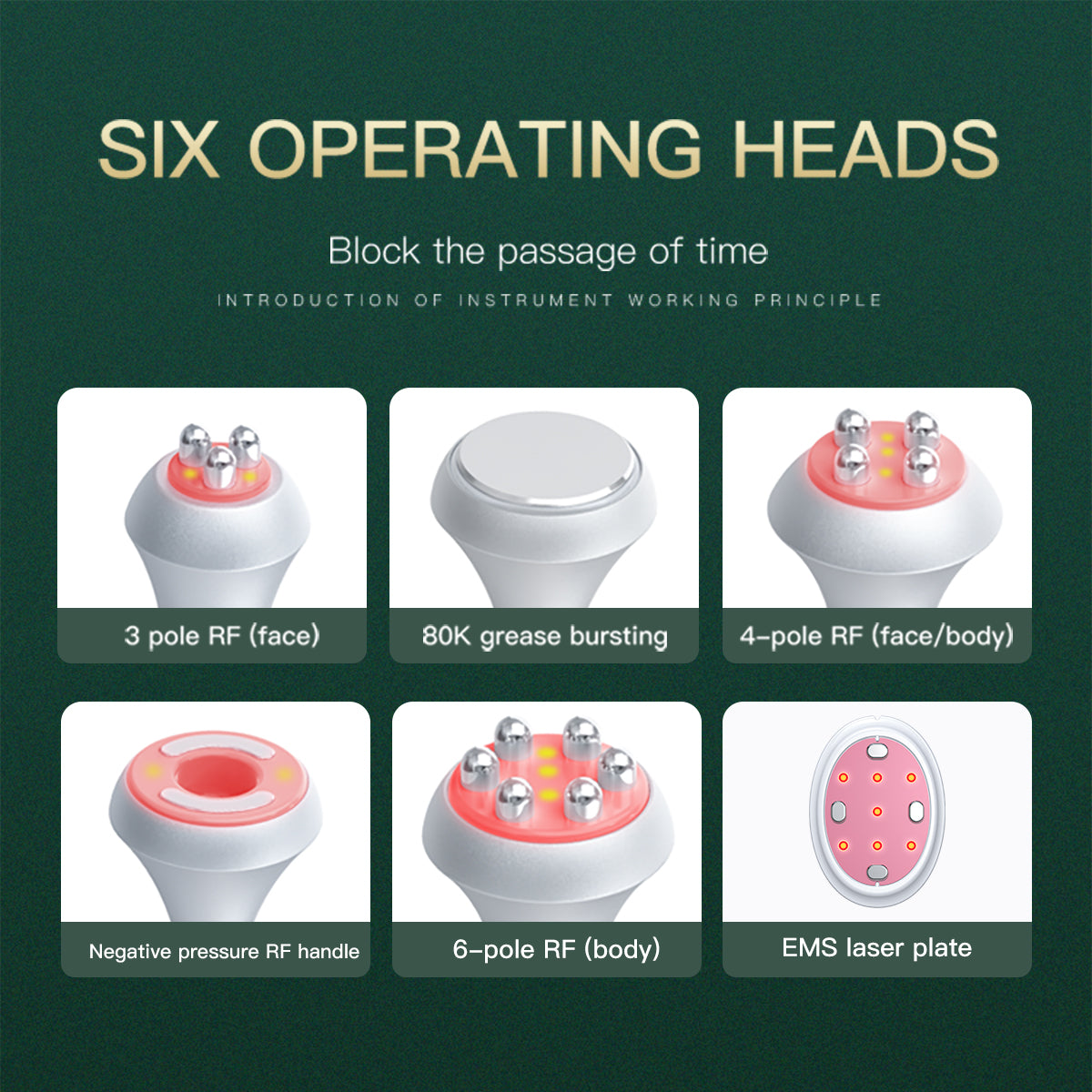 SQ90B Pro 6-in-1 80K Ultrasonic Cavitation & RF Machine with Laser + Microcurrent Pads Secondary image