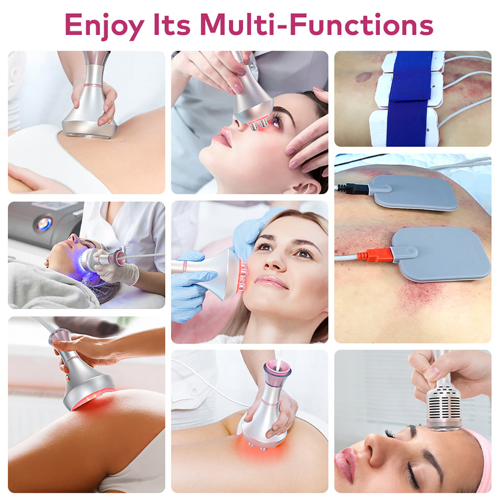 SQ90D Plus 9-in-1 80K Ultrasonic Cavitation & RF Machine with Laser Pads