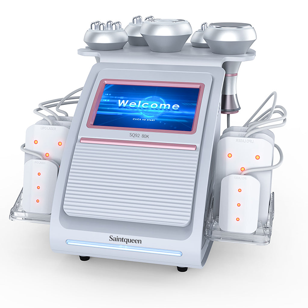 SQ92C Pro 6-in-1 80K Ultrasonic Cavitation & RF Machine with Laser Pads