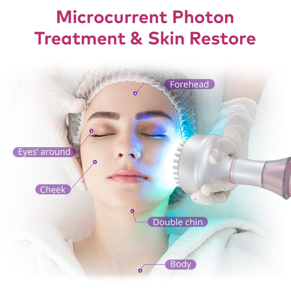 SQ121D Plus, 9in1 80K Cavitation Machine With Microcurrent Plate, Multi-Polar RF Vacuum for Body Shaping Skin Tightening Anti-Aging