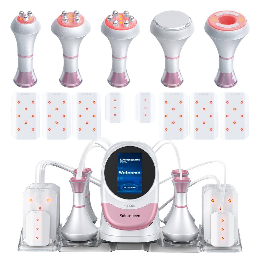 SQ96 Pro 6-in-1 80K Cavitation Machine with Laser Pads