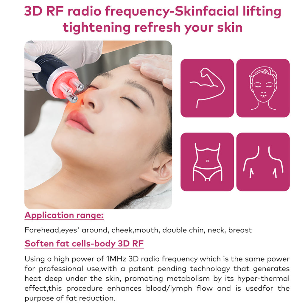 SQ152 Basic, 4in1 80K Ultrasonic Cavitation Machine, Vacuum RF Body Sculpting & Skin Tightening Device for Face & Body