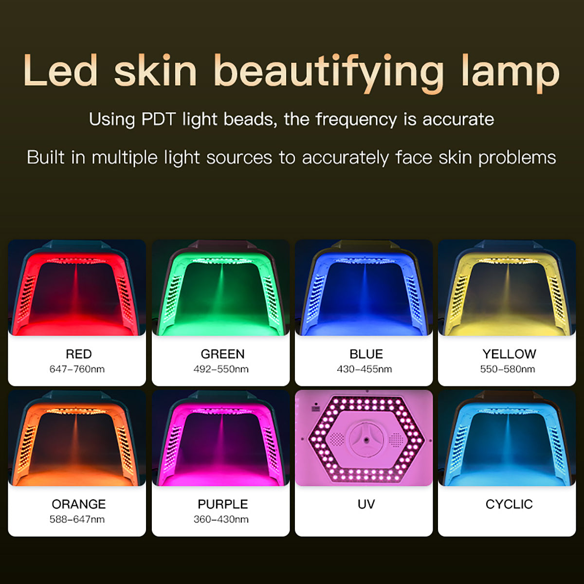 SQ78 LED Light Therapy Arch with Mist, Warmth & EMS