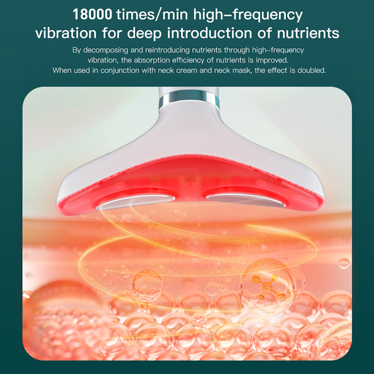 SQ106 EMS Neck & Face Beauty Device with LED Light