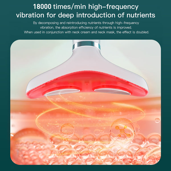 SQ106 EMS Neck & Face Beauty Device with LED Light
