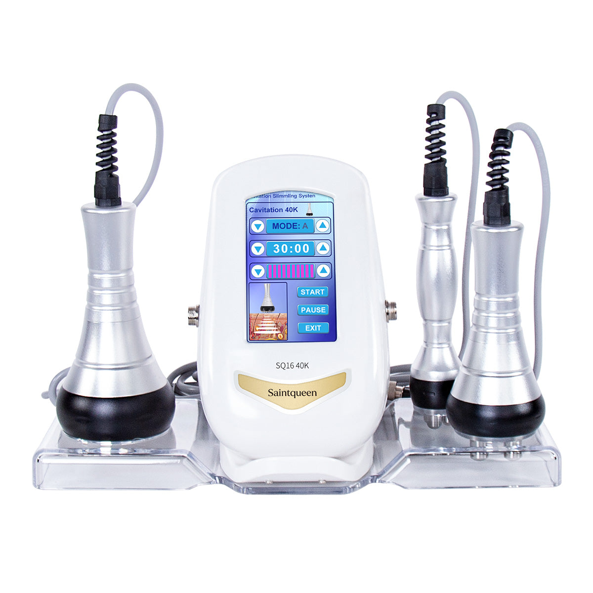 SQ16 3-in-1 40K cavitation and RF machine with three handpieces Main image