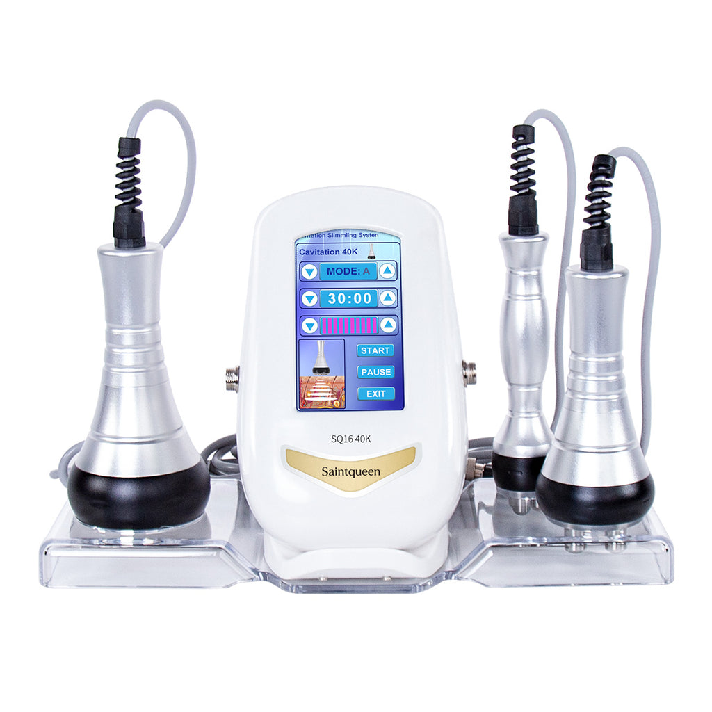 SQ16 3-in-1 40K cavitation and RF machine with three handpieces